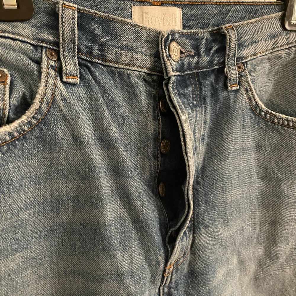 BOYISH Womens Tommy High Rise Straight Jeans Size 29 - Picture 8 of 8